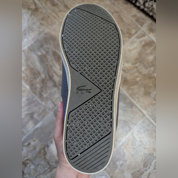 Men's Grey Lacoste Tennis Shoes - Picture 2 of 16